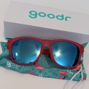 Goodr Pink and Blue Sunglasses